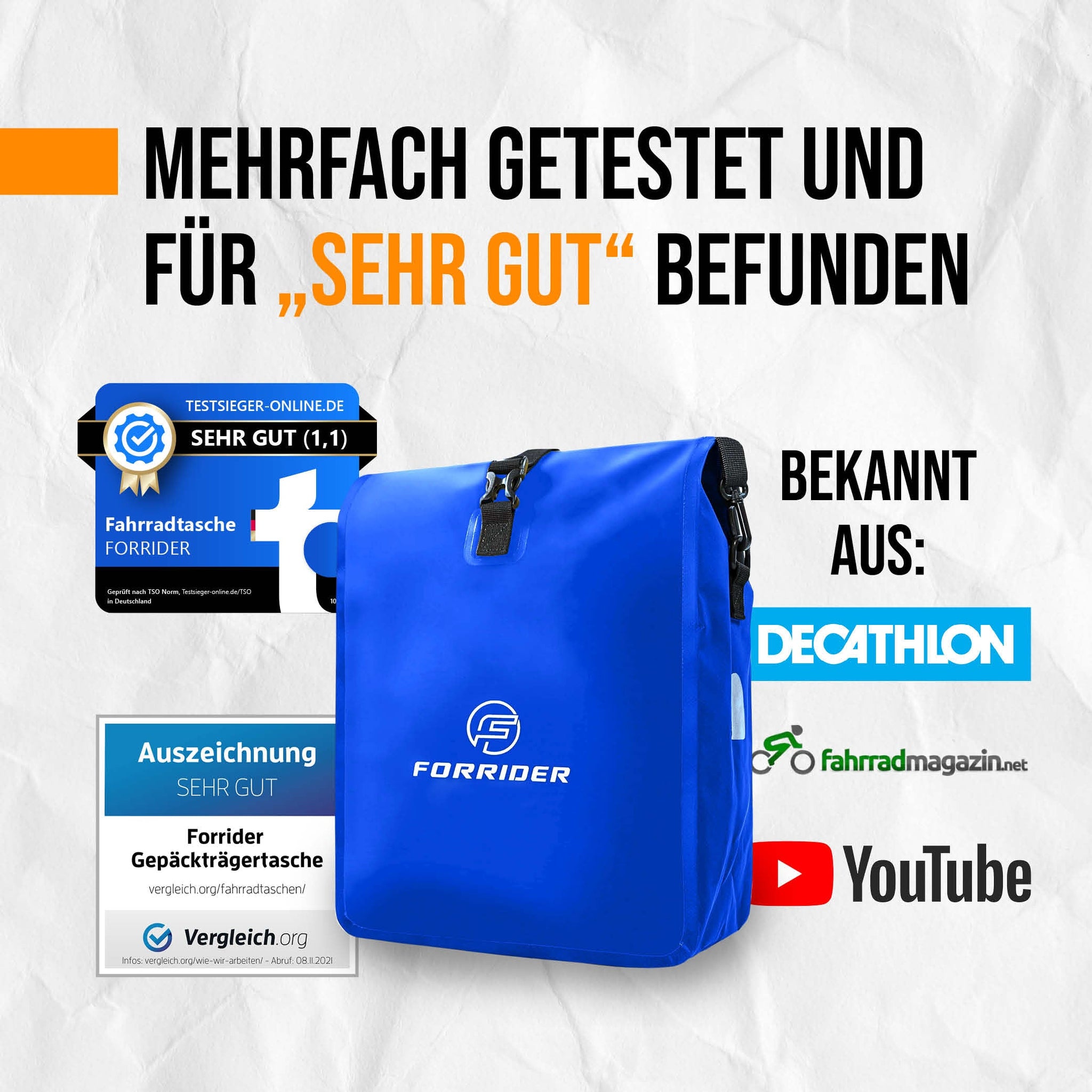 fahrradtasche rot mit punkten Basic Gepäckträgertasche Rot 20 Liter – Forrider