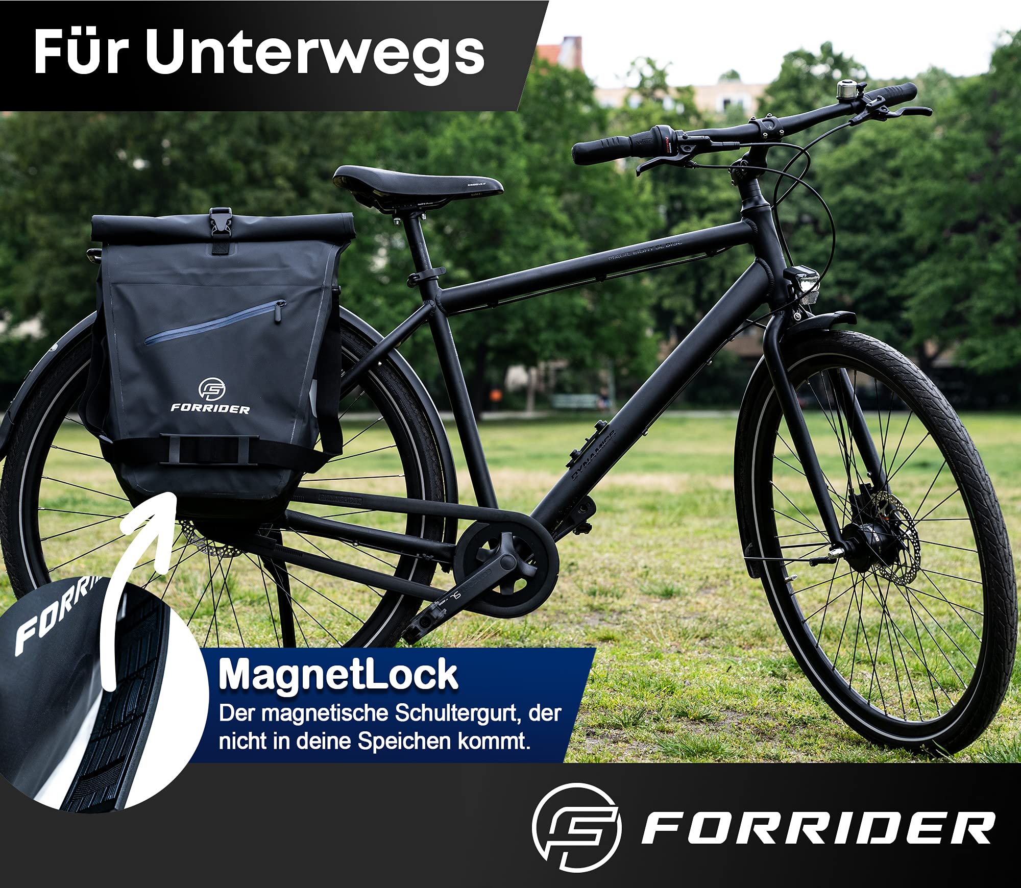 Hero pannier bag - with magnetic shoulder strap