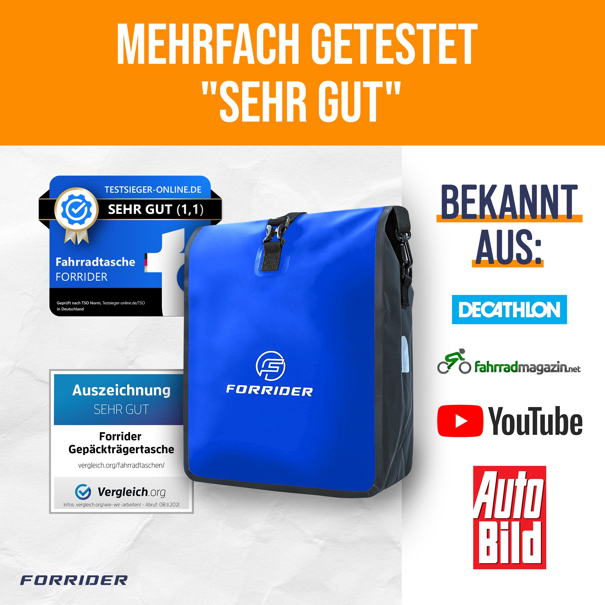 stabile fahrradtasche Basic Gepäckträgertasche