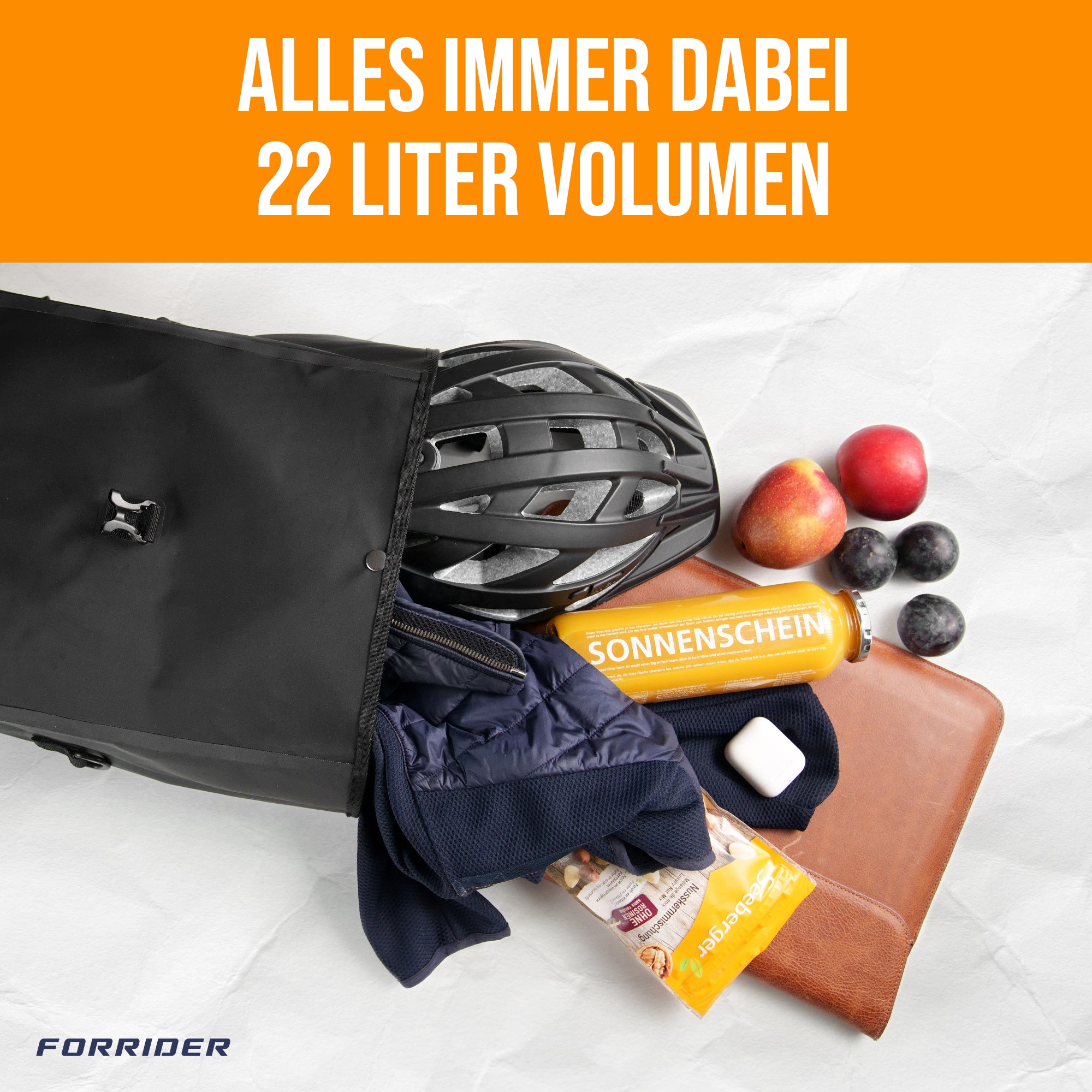 forrider fahrradtasche schwarz Basic Gepäckträgertasche
