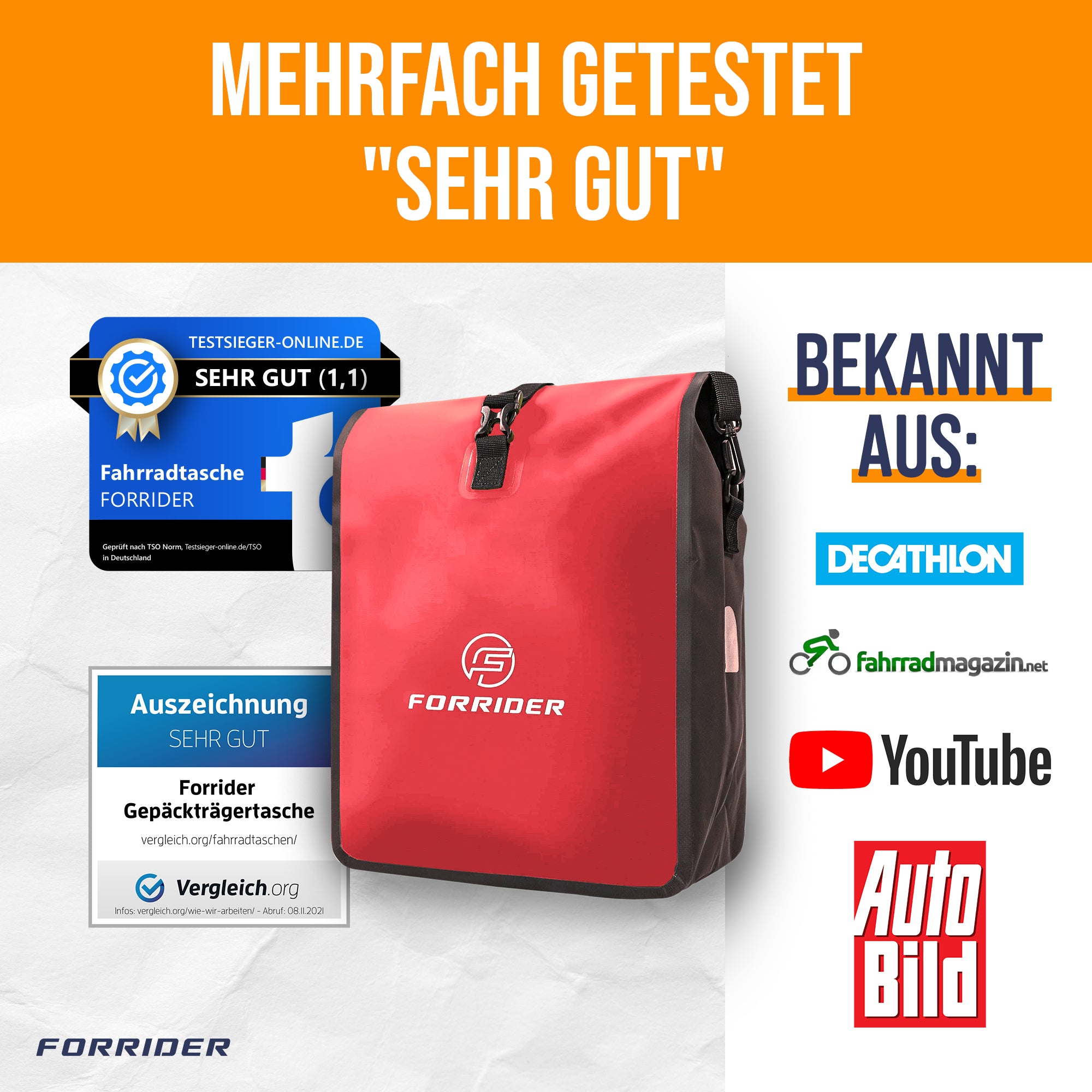 dänische fahrradtaschen Basic Gepäckträgertasche