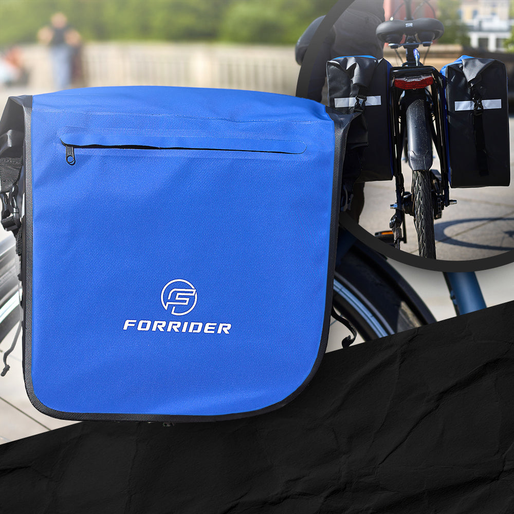 fahrradtaschen 2er set Forrider 2er Set Fahrradtaschen für Gepäckträ