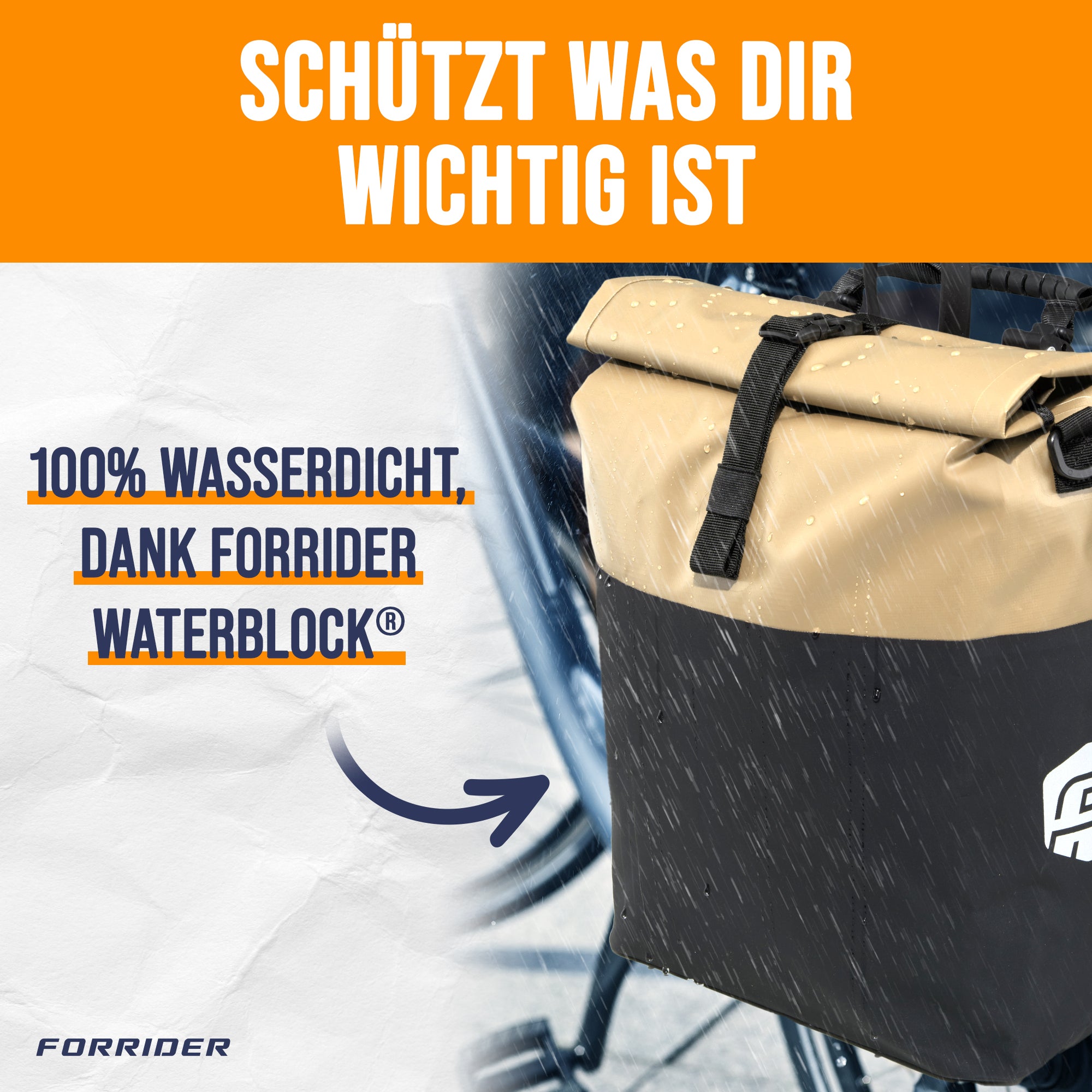 coole fahrradtaschen Basic Two Color Gepäckträgertasche – Forrider