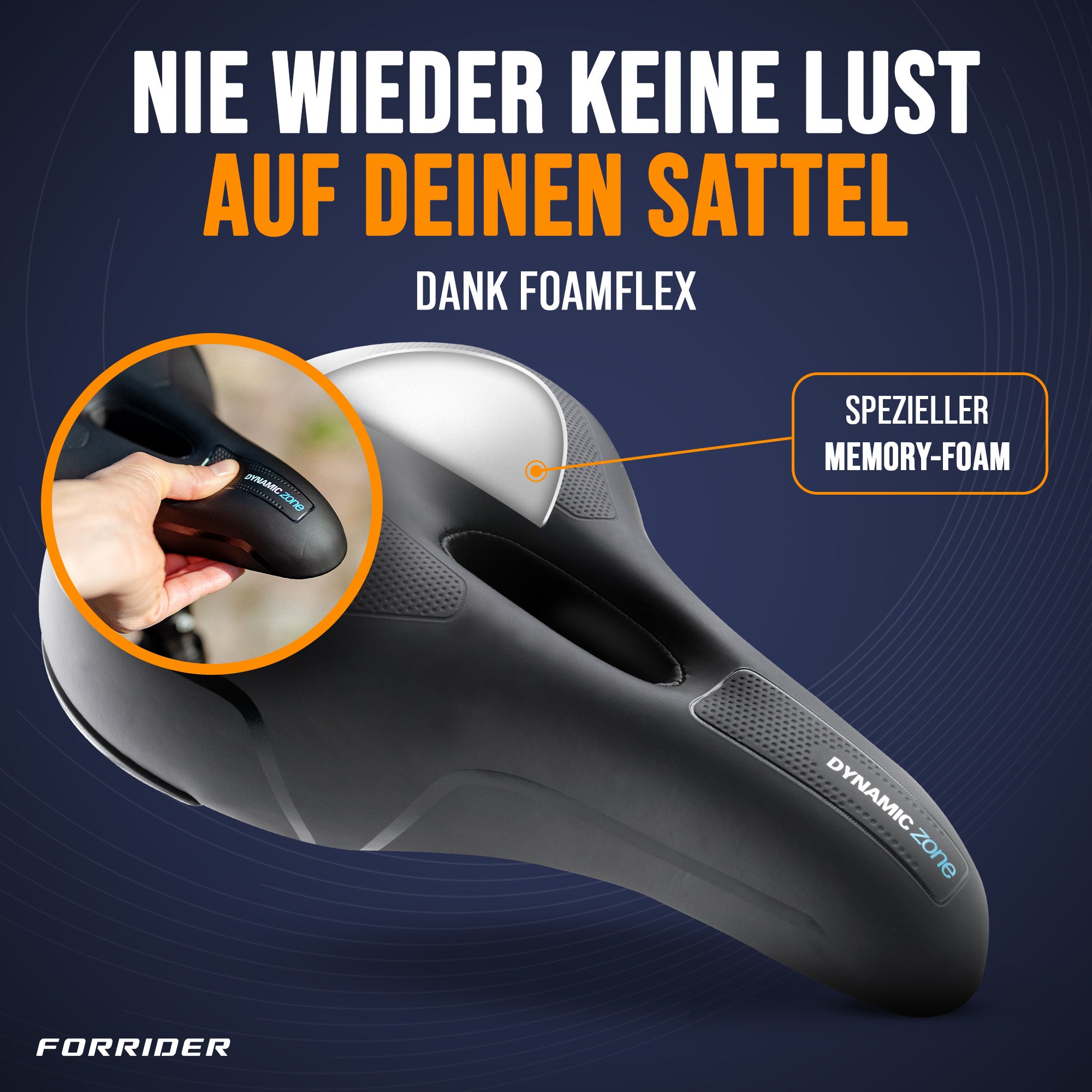 fahrradsattel mit vibration Trekking Fahrradsattel – Forrider