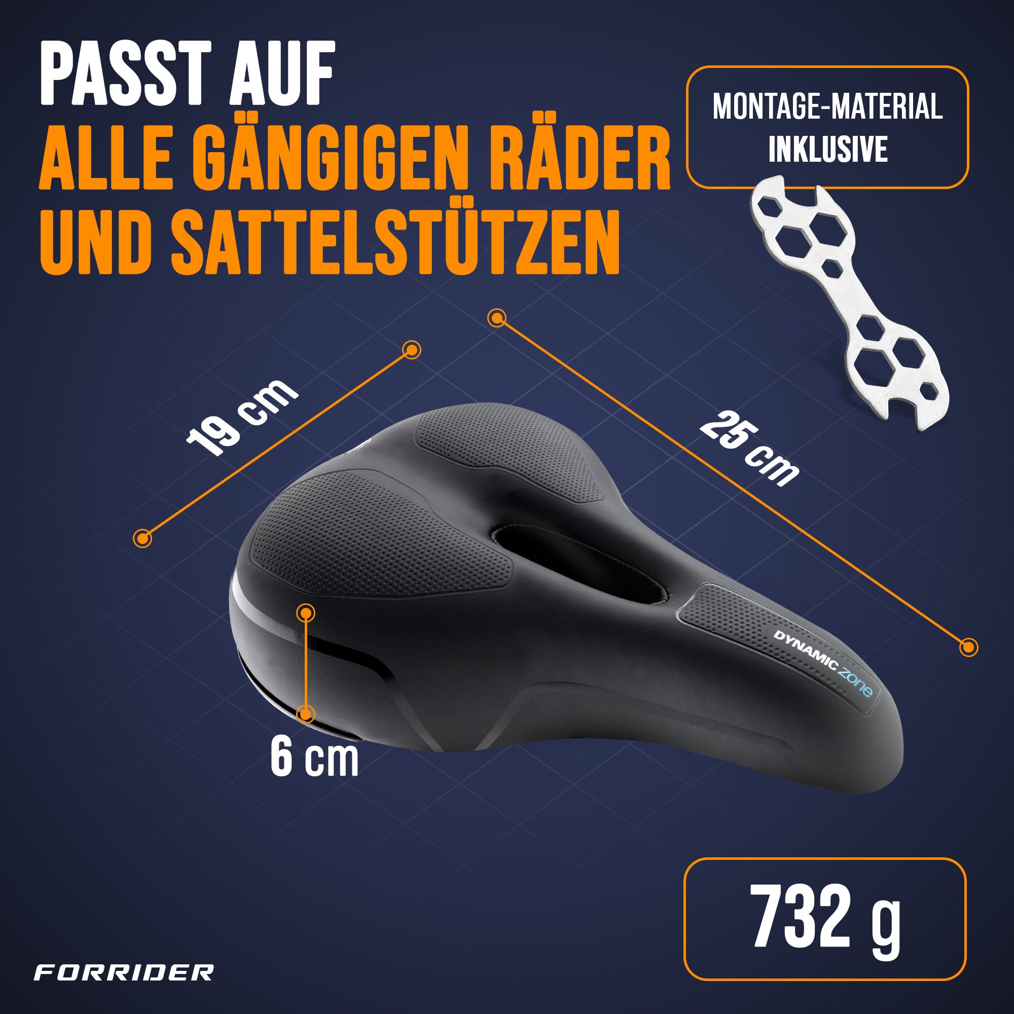 Trekking Fahrradsattel